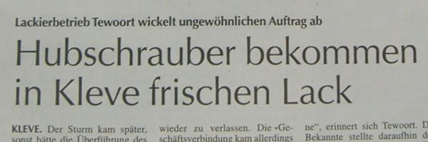 Artikel im Kurier am Sonntag vom 21.01.2007