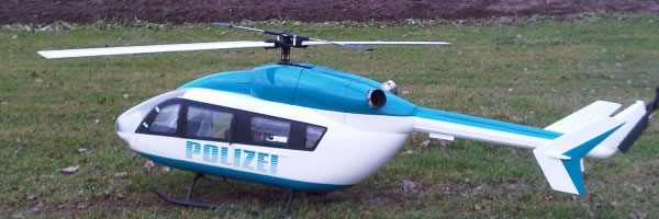 Lackierung Scale Heli Polizei