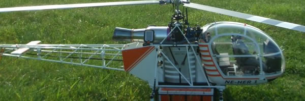 Alouette Scale Modell Lackierung